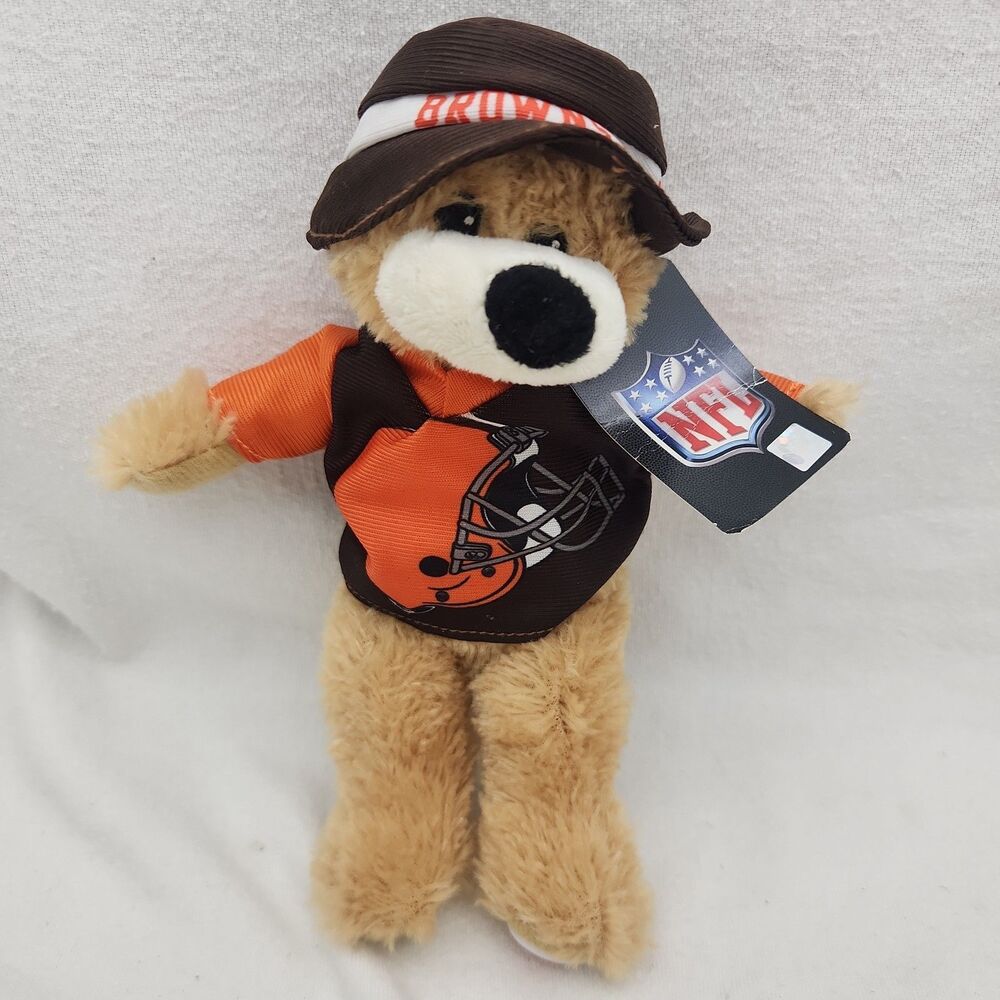 Stuffed Animal Cleveland Browns Teddy Bear Good Stuff Official NFL 2012 NEW 10"